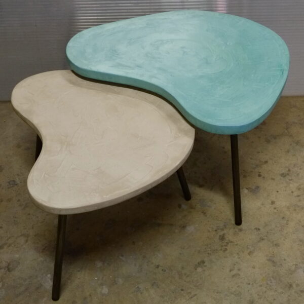 Table basse en béton sur mesure BOOMERANG Design italien Anna Farina fabrication artisanale Anna Colore Industriale-27